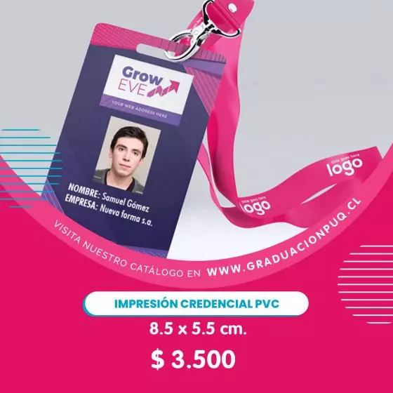 Credenciales PVC personalizadas